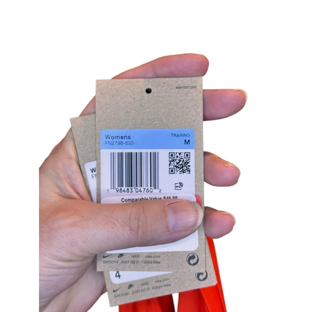 Women's Nike Training Short Sleeve Tee red n11 - Picture 3 of 3